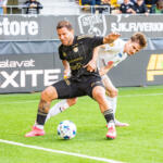 20250831 Seinäjoki, FINLAND. VEIKKAUSLIIGA: SJK - KuPS
SJK #22 Murilo Henrique de Araujo Santos
KuPS #6 Saku Savolainen
Photo: Pasi Suokko / APOLLO PHOTO