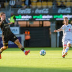 20250831 Seinäjoki, FINLAND. VEIKKAUSLIIGA: SJK - KuPS
KuPS #35 Paulius Golubickas
SJK #22 Murilo Henrique de Araujo Santos
Photo: Pasi Suokko / APOLLO PHOTO