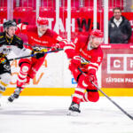 20250807 Vaasan Sähkö Areena Vaasa, FINLAND. LIIGA PRE-SEASON: Vaasan Sport - Oulun Kärpät.
Vaasan Sport #5 Ludvig Claesson
Photo: Samppa Toivonen / APOLLO PHOTO