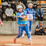 20250907 Seinäjoki, FINLAND. NAISTEN SUPERPESIS:
Pronssiottelu 2, Jussittaret - Virkiä
Lapuan Virkiä #11 Riina Kerola
Photo: Pasi Suokko / APOLLO PHOTO