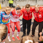 20250907 Seinäjoki, FINLAND. NAISTEN SUPERPESIS:
Pronssiottelu 2, Jussittaret - Virkiä
Jussittaret juhlii pronssimitalia
Photo: Pasi Suokko / APOLLO PHOTO