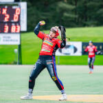 20250912 Pori, FINLAND. NAISTEN SUPERPESIS:
Finaaliottelu 3, Pesäkarhut - Manse PP
Pesäkarhut #3 Emilia Linna
Photo: Pasi Suokko / APOLLO PHOTO