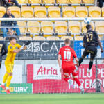 20250927 Seinäjoki, FINLAND. VEIKKAUSLIIGA, Mestaruussarja: SJK - FC Inter
FC Inter #1 Eetu Huuhtanen
FC Inter #10 Florian Krebs
SJK #17 Olatoundji Tessilimi
FC Inter #2 Jussi Niska
SJK #67 Stephen Ayomide Oluwagbenga Obileye
Photo: Pasi Suokko / APOLLO PHOTO