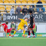 20250927 Seinäjoki, FINLAND. VEIKKAUSLIIGA, Mestaruussarja: SJK - FC Inter
FC Inter #1 Eetu Huuhtanen
FC Inter #2 Jussi Niska
SJK #23 Armaan Mark Wilson
Photo: Pasi Suokko / APOLLO PHOTO