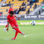 20250927 Seinäjoki, FINLAND. VEIKKAUSLIIGA, Mestaruussarja: SJK - FC Inter
FC Inter #17 Bismark Ampofo
Photo: Pasi Suokko / APOLLO PHOTO