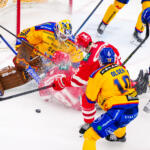 20250923 Vaasan Sähkö Areena Vaasa, FINLAND. LIIGA: Vaasan Sport - Mikkelin Jukurit.
Action at Mikkelin Jukurit #29 Evan Buitenhuis goal
Photo: Samppa Toivonen / APOLLO PHOTO