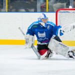 20251010 Lapua, FINLAND. Suomi-sarja: Virkiä Hockey - S-Kiekko
Virkiä Hockey #1 Severi Isokangas
Photo: Pasi Suokko / APOLLO PHOTO