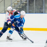 20251010 Lapua, FINLAND. Suomi-sarja: Virkiä Hockey - S-Kiekko
Virkiä Hockey #16 Matias Kangaskoski
S-Kiekko #15 Samuel Kuusisto
Photo: Pasi Suokko / APOLLO PHOTO