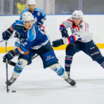 20251010 Lapua, FINLAND. Suomi-sarja: Virkiä Hockey - S-Kiekko
Virkiä Hockey #12 Janne Riihimäki
S-Kiekko #13 Miro Pirhonen
Photo: Pasi Suokko / APOLLO PHOTO