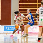 20251011 Lapua, FINLAND. Naisten Korisliiga: Vimpelin Veto - Kouvottaret
Kouvottaret #44 Raiana Brown
Vimpelin Veto #10 Silja Viita
Photo: Pasi Suokko / APOLLO PHOTO