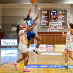 20251011 Lapua, FINLAND. Naisten Korisliiga: Vimpelin Veto - Kouvottaret
Vimpelin Veto #24 Sahara Jones
Kouvottaret #44 Raiana Brown
Kouvottaret #11 Jasmina Jones
Kouvottaret #3 Tayanna Jones Bell
Photo: Pasi Suokko / APOLLO PHOTO