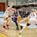 20251011 Lapua, FINLAND. Naisten Korisliiga: Vimpelin Veto - Kouvottaret
Vimpelin Veto #11 Carolina Kert
Kouvottaret #23 Elli Heikkilä
Kouvottaret #15 Roosa Frimodig
Photo: Pasi Suokko / APOLLO PHOTO