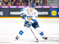 20251106 Tampere, FINLAND. EURI HOCKEY TOUR: Team Switzerland - Team Finland.
Team Finland #4 Mikko Lehtonen
Photo: Samppa Toivonen / APOLLO PHOTO