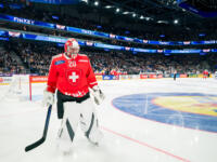 20251106 Tampere, FINLAND. EURI HOCKEY TOUR: Team Switzerland - Team Finland.
Team Switzerland #20 Rero Berra
Photo: Samppa Toivonen / APOLLO PHOTO