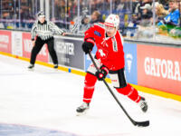 20251106 Tampere, FINLAND. EURI HOCKEY TOUR: Team Switzerland - Team Finland.
Team Switzerland #73 Sandro Schmid
Photo: Samppa Toivonen / APOLLO PHOTO