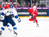 20251106 Tampere, FINLAND. EURI HOCKEY TOUR: Team Switzerland - Team Finland.
Team Switzerland #79 Calcin Thurkauf
Photo: Samppa Toivonen / APOLLO PHOTO