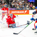 20251108 Tampere, FINLAND. EURI HOCKEY TOUR: Team Finland - Team Czechia.
Team Czechia #60 Petr Kvaca in goal.
Photo: Samppa Toivonen / APOLLO PHOTO