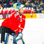 20251108 Tampere, FINLAND. EURI HOCKEY TOUR: Team Sweden - Team Switzerland.
Team Switzerland #26 Sandro Aeschiliman
Photo: Samppa Toivonen / APOLLO PHOTO