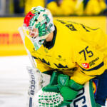 20251109 Tampere, FINLAND. EURI HOCKEY TOUR: Team Finland - Team Sweden.
Team Sweden #75 Arvid Holm
Photo: Samppa Toivonen / APOLLO PHOTO