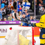 20251109 Tampere, FINLAND. EURI HOCKEY TOUR: Team Finland - Team Sweden.
Team Finland #25 Toni Rajala
Photo: Samppa Toivonen / APOLLO PHOTO