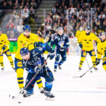 20251109 Tampere, FINLAND. EURI HOCKEY TOUR: Team Finland - Team Sweden.
Team Sweden #21 Christoffer Ehn, Team Finland #45 Sami Vatanen
Photo: Samppa Toivonen / APOLLO PHOTO