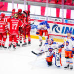 20251219 Vaasan Sähkö Areena Vaasa, FINLAND. LIIGA: Vaasan Sport - Tampereen Tappara.
Vaasan Sport celebrates, Tampereen Tappara not
Photo: Samppa Toivonen / APOLLO PHOTO