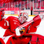 20251219 Vaasan Sähkö Areena Vaasa, FINLAND. LIIGA: Vaasan Sport - Tampereen Tappara.
Vaasan Sport #1 Masi Härkönen
Photo: Samppa Toivonen / APOLLO PHOTO